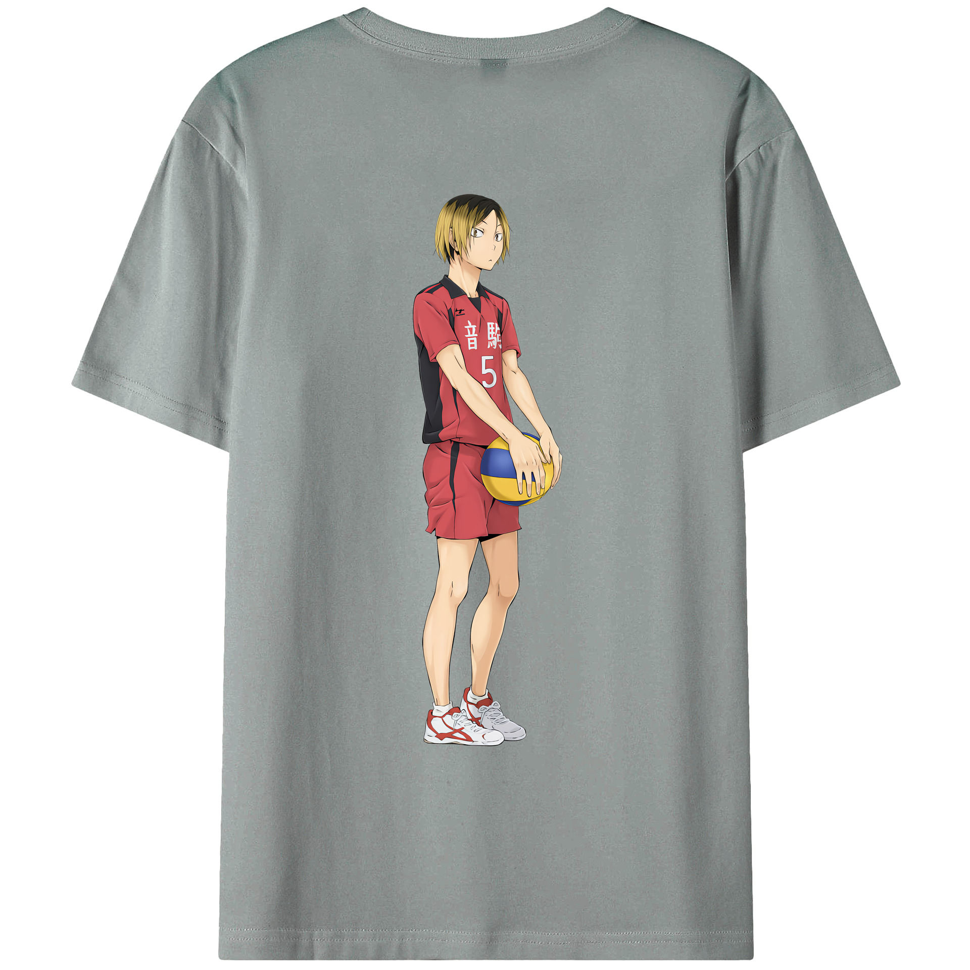 （画像用） ハイキュー!! Haikyu!! 綿100％ メンズ半袖Tシャツ（バックプリント） 通気性